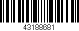 Código de barras (EAN, GTIN, SKU, ISBN): '43188681'
