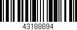 Código de barras (EAN, GTIN, SKU, ISBN): '43188694'