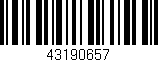 Código de barras (EAN, GTIN, SKU, ISBN): '43190657'