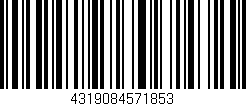 Código de barras (EAN, GTIN, SKU, ISBN): '4319084571853'