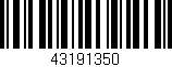 Código de barras (EAN, GTIN, SKU, ISBN): '43191350'