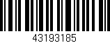 Código de barras (EAN, GTIN, SKU, ISBN): '43193185'
