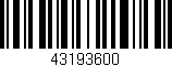 Código de barras (EAN, GTIN, SKU, ISBN): '43193600'