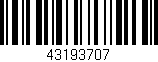 Código de barras (EAN, GTIN, SKU, ISBN): '43193707'