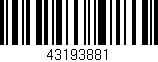 Código de barras (EAN, GTIN, SKU, ISBN): '43193881'