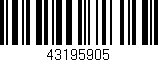 Código de barras (EAN, GTIN, SKU, ISBN): '43195905'