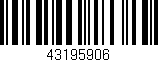 Código de barras (EAN, GTIN, SKU, ISBN): '43195906'