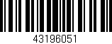 Código de barras (EAN, GTIN, SKU, ISBN): '43196051'