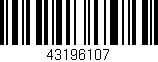Código de barras (EAN, GTIN, SKU, ISBN): '43196107'