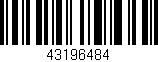 Código de barras (EAN, GTIN, SKU, ISBN): '43196484'