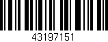 Código de barras (EAN, GTIN, SKU, ISBN): '43197151'