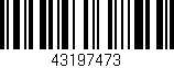 Código de barras (EAN, GTIN, SKU, ISBN): '43197473'