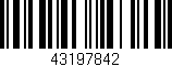 Código de barras (EAN, GTIN, SKU, ISBN): '43197842'