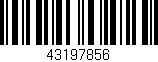 Código de barras (EAN, GTIN, SKU, ISBN): '43197856'