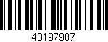 Código de barras (EAN, GTIN, SKU, ISBN): '43197907'
