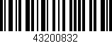Código de barras (EAN, GTIN, SKU, ISBN): '43200832'