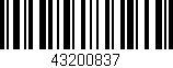 Código de barras (EAN, GTIN, SKU, ISBN): '43200837'