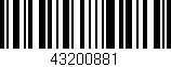 Código de barras (EAN, GTIN, SKU, ISBN): '43200881'