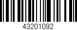 Código de barras (EAN, GTIN, SKU, ISBN): '43201092'