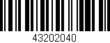 Código de barras (EAN, GTIN, SKU, ISBN): '43202040'