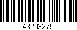 Código de barras (EAN, GTIN, SKU, ISBN): '43203275'