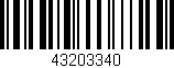 Código de barras (EAN, GTIN, SKU, ISBN): '43203340'