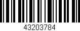 Código de barras (EAN, GTIN, SKU, ISBN): '43203784'