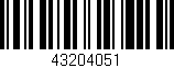 Código de barras (EAN, GTIN, SKU, ISBN): '43204051'