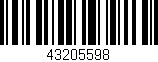 Código de barras (EAN, GTIN, SKU, ISBN): '43205598'