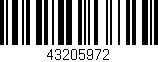 Código de barras (EAN, GTIN, SKU, ISBN): '43205972'