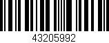 Código de barras (EAN, GTIN, SKU, ISBN): '43205992'
