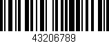Código de barras (EAN, GTIN, SKU, ISBN): '43206789'