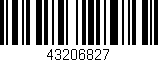 Código de barras (EAN, GTIN, SKU, ISBN): '43206827'