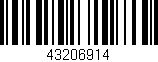 Código de barras (EAN, GTIN, SKU, ISBN): '43206914'