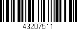 Código de barras (EAN, GTIN, SKU, ISBN): '43207511'