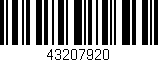 Código de barras (EAN, GTIN, SKU, ISBN): '43207920'