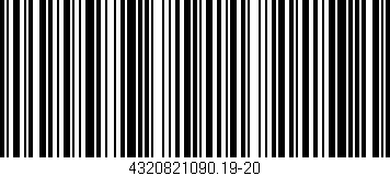 Código de barras (EAN, GTIN, SKU, ISBN): '4320821090.19-20'