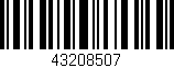 Código de barras (EAN, GTIN, SKU, ISBN): '43208507'