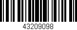 Código de barras (EAN, GTIN, SKU, ISBN): '43209098'