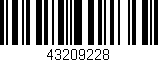 Código de barras (EAN, GTIN, SKU, ISBN): '43209228'