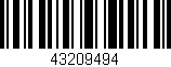 Código de barras (EAN, GTIN, SKU, ISBN): '43209494'