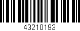 Código de barras (EAN, GTIN, SKU, ISBN): '43210193'