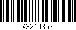 Código de barras (EAN, GTIN, SKU, ISBN): '43210352'