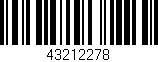 Código de barras (EAN, GTIN, SKU, ISBN): '43212278'