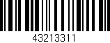 Código de barras (EAN, GTIN, SKU, ISBN): '43213311'