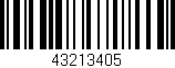 Código de barras (EAN, GTIN, SKU, ISBN): '43213405'