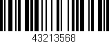 Código de barras (EAN, GTIN, SKU, ISBN): '43213568'