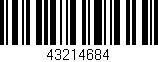 Código de barras (EAN, GTIN, SKU, ISBN): '43214684'