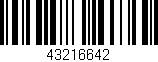 Código de barras (EAN, GTIN, SKU, ISBN): '43216642'