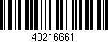 Código de barras (EAN, GTIN, SKU, ISBN): '43216661'